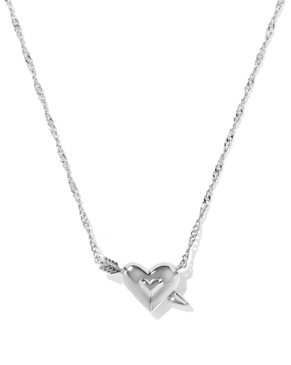 KS Ari Heart Arrow Short Pendant Necklace