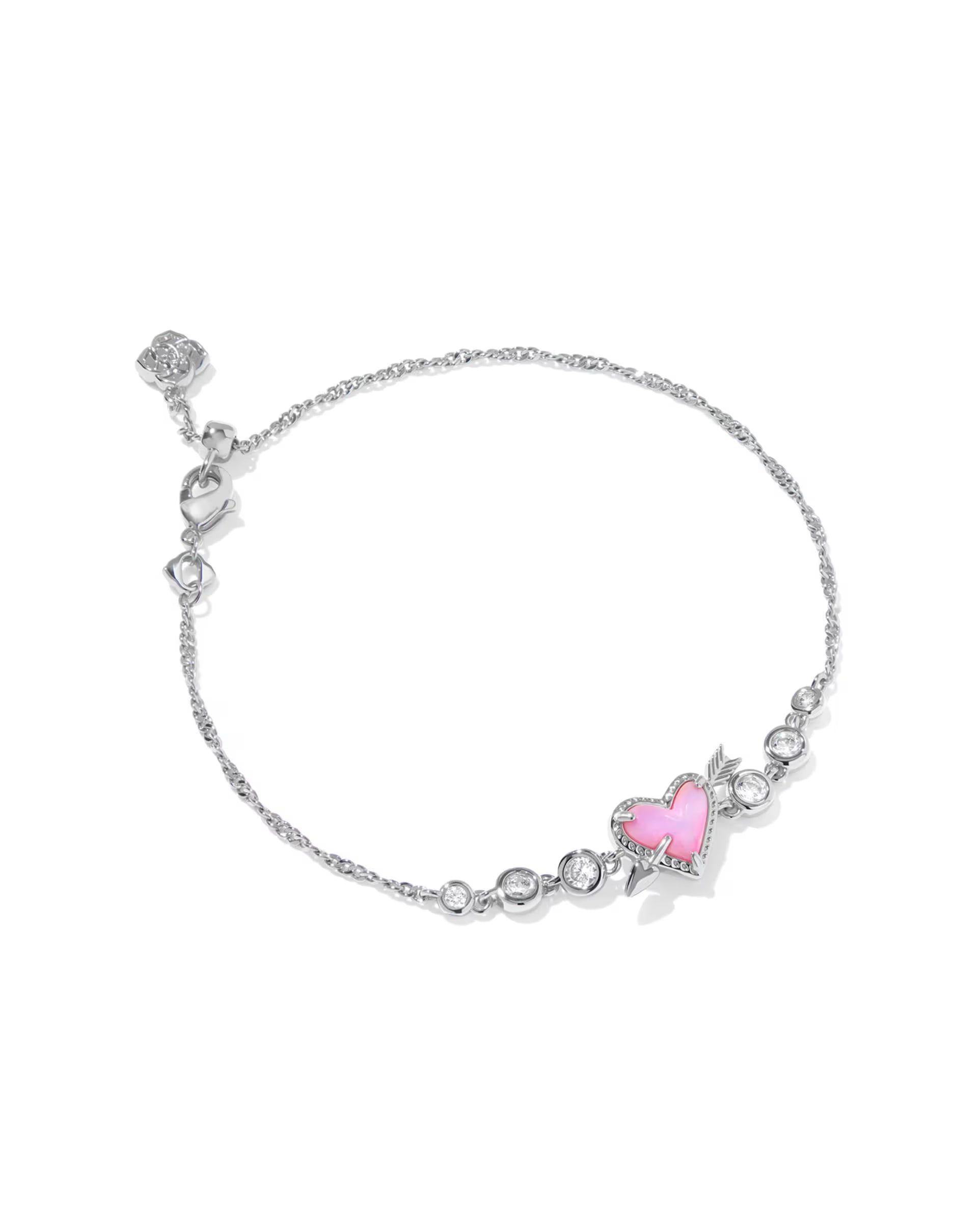 KS Ari Heart Arrow Tennis Bracelet