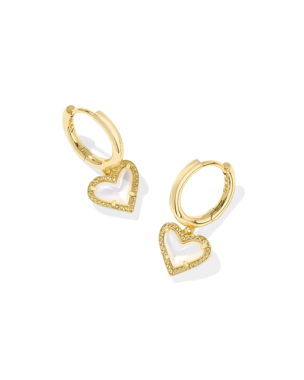 KS Ari Heart Huggie Earrings