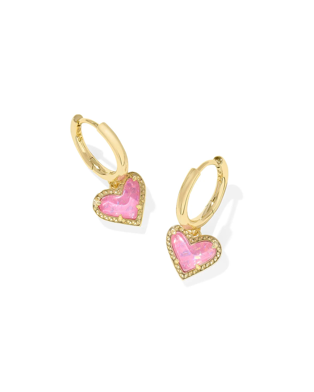 KS Ari Heart Huggie Earrings
