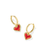 KS Ari Heart Huggie Earrings