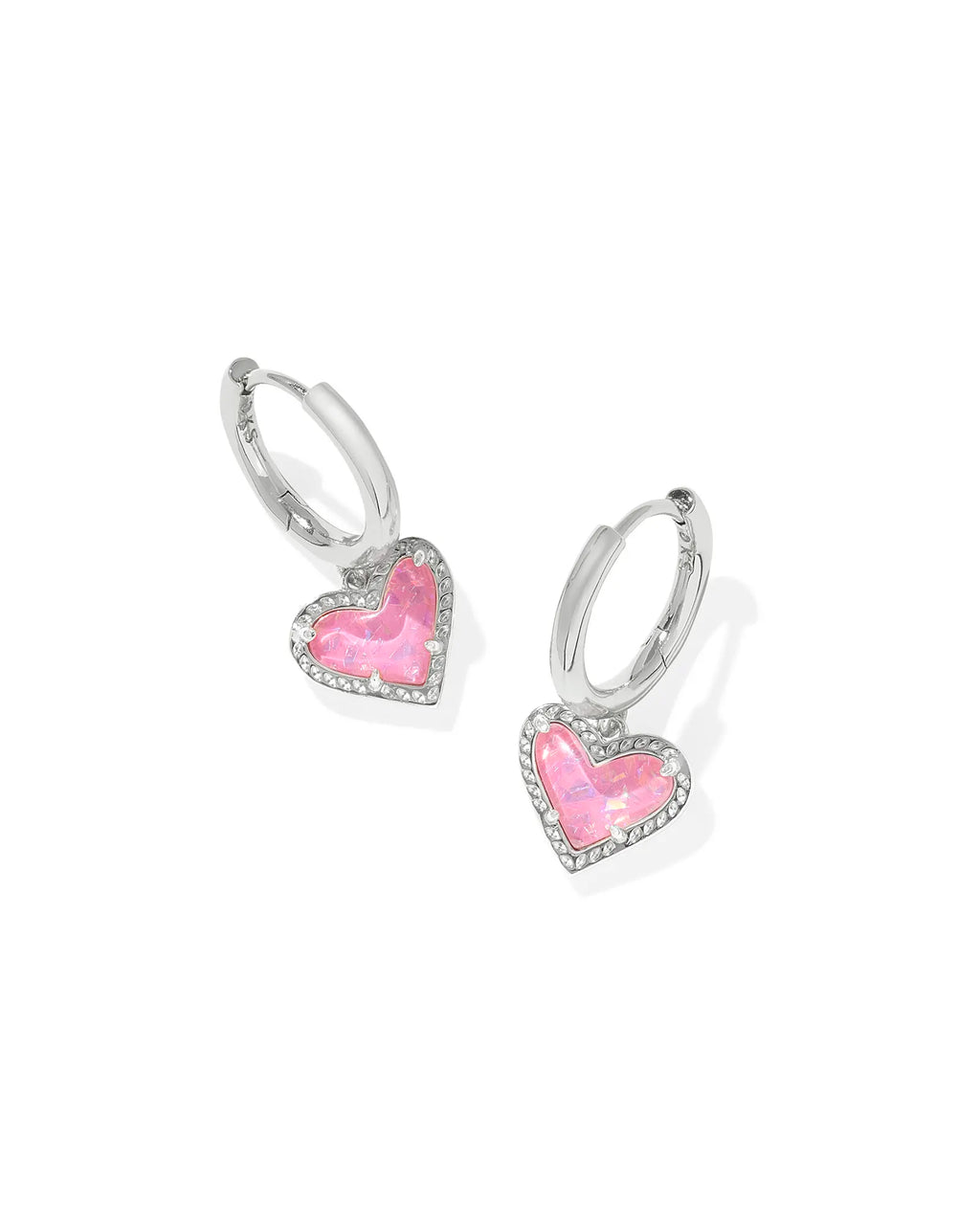 KS Ari Heart Huggie Earrings