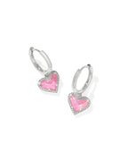 KS Ari Heart Huggie Earrings