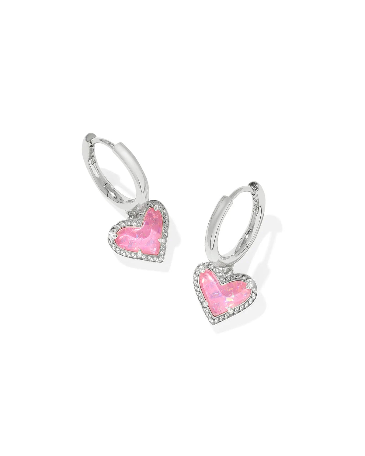 KS Ari Heart Huggie Earrings