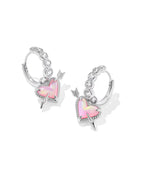 KS Ari Heart Arrow Huggie Earrings