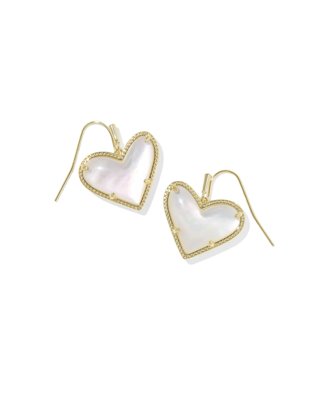 KS Ari Heart Statement Drop Earrings