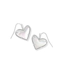 KS Ari Heart Statement Drop Earrings