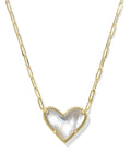 KS Ari Heart Statement Short Pendant Necklace