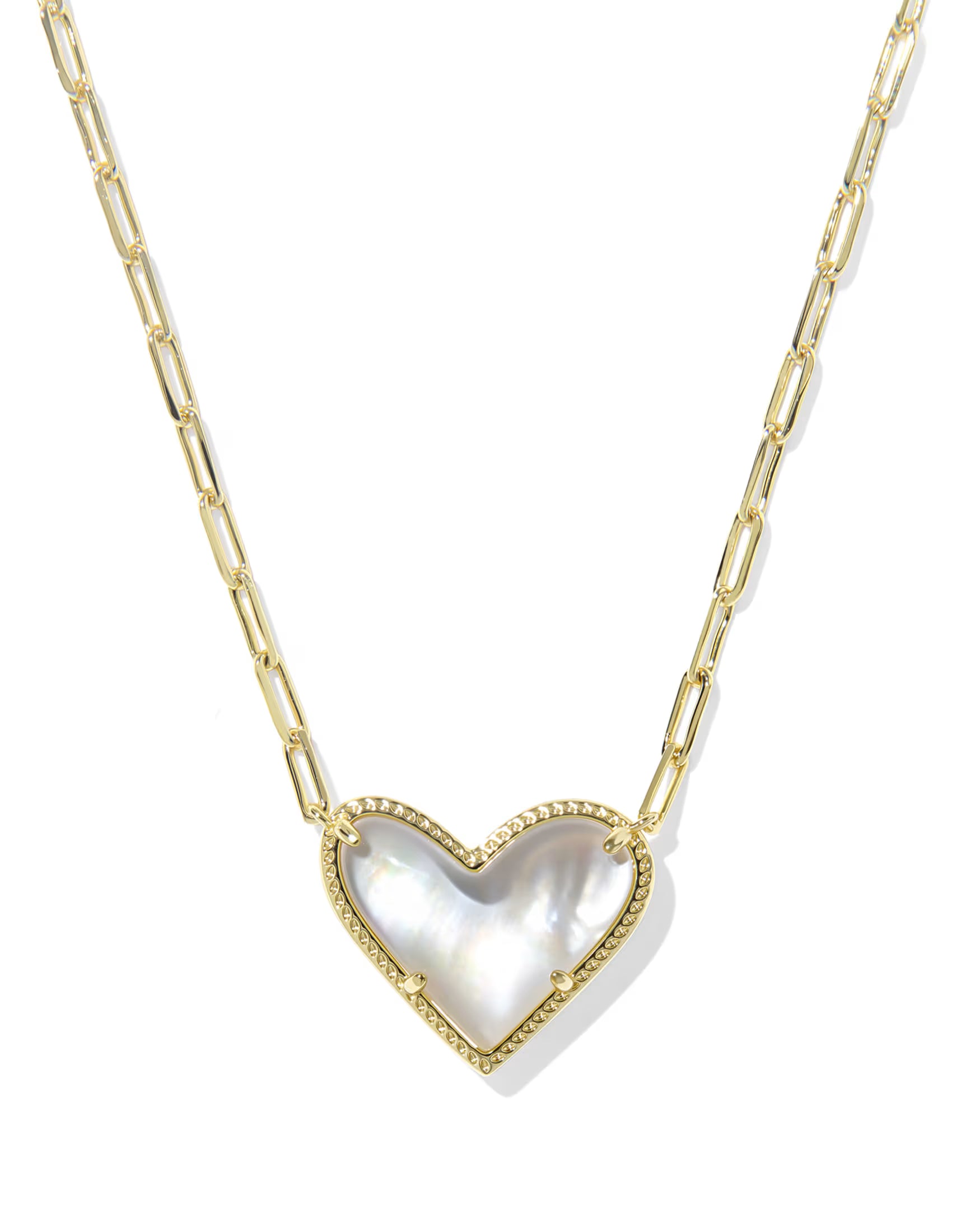 KS Ari Heart Statement Short Pendant Necklace