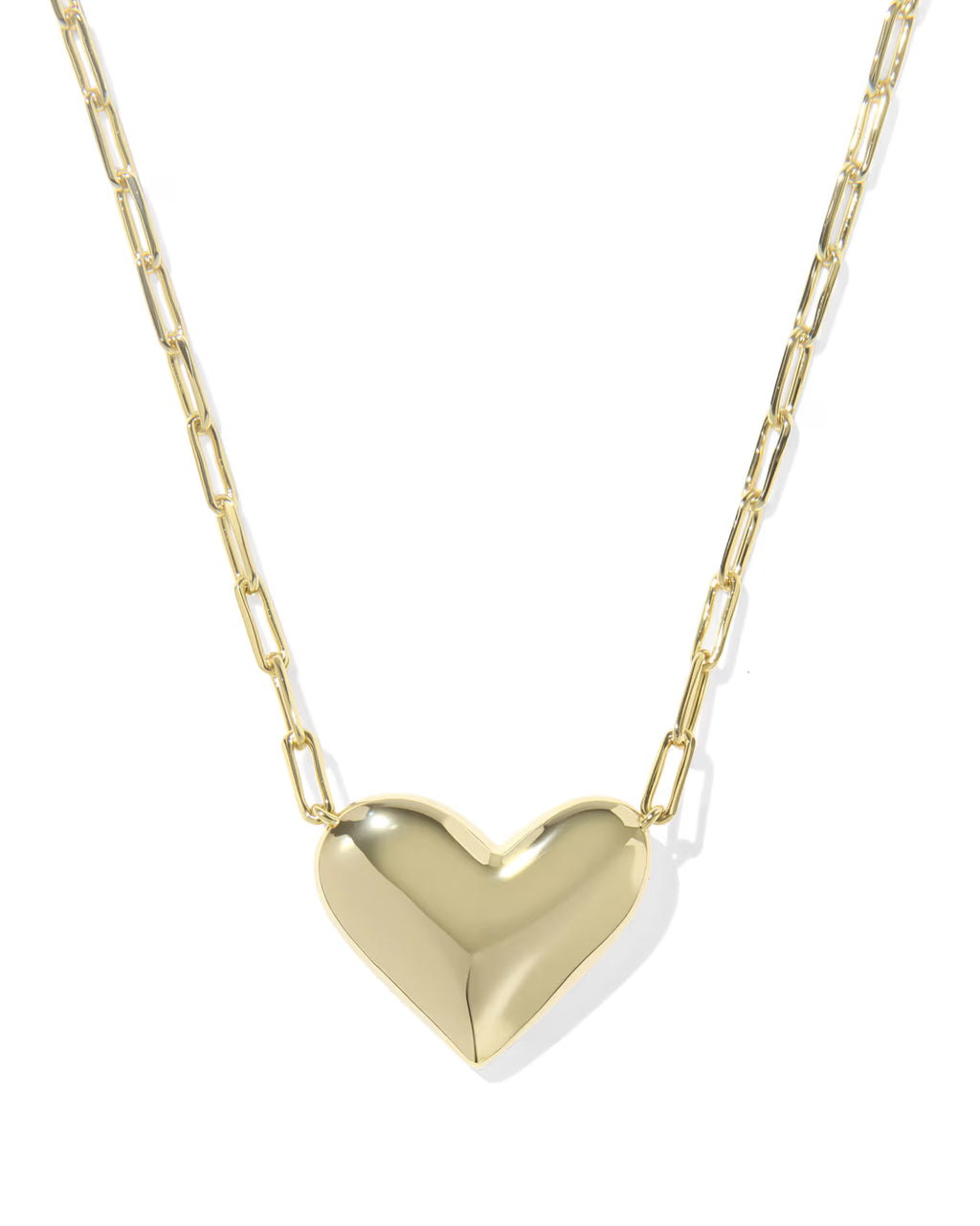 KS Ari Heart Statement Short Pendant Necklace