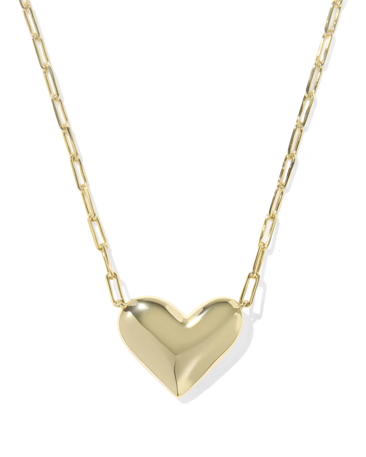 KS Ari Heart Statement Short Pendant Necklace