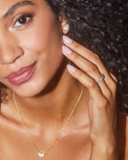 KS Ari Pave Crystal Heart Earrings