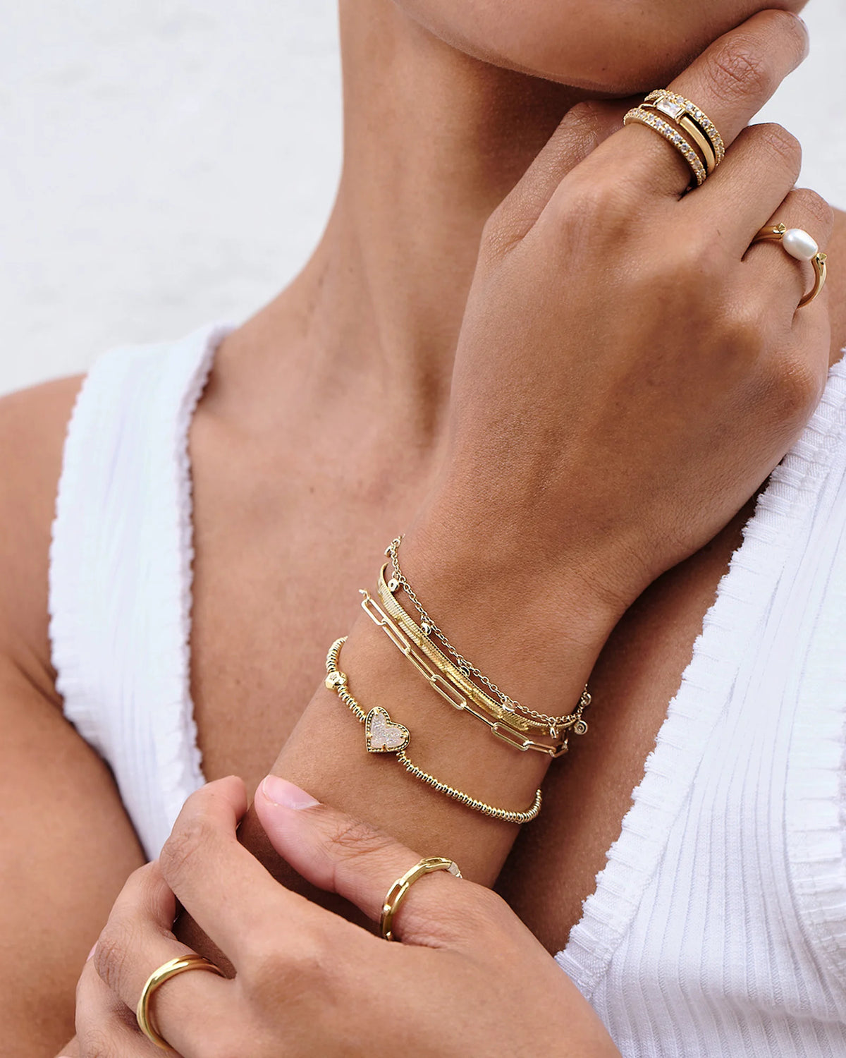 KS Ari Heart Stretch Bracelet