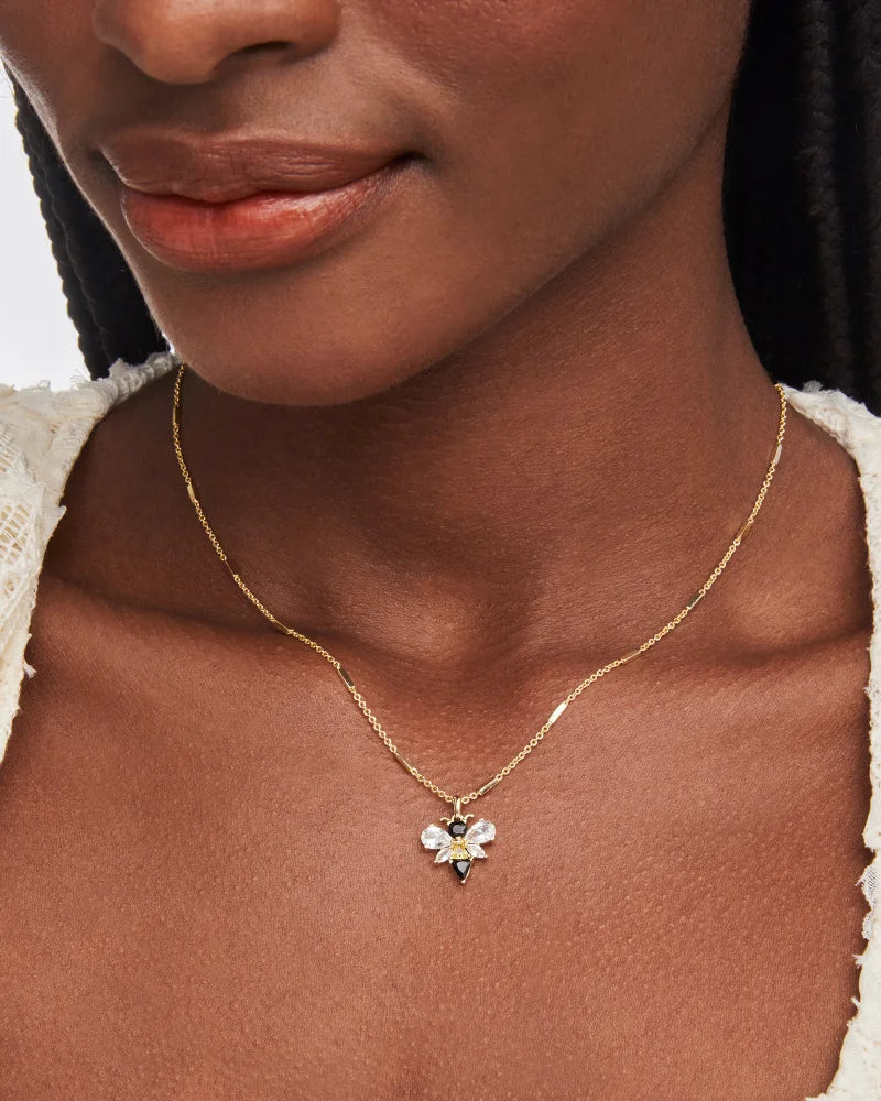 KS Bee Short Pendant Necklace