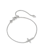 KS Cross Crystal Delicate Chain Bracelet