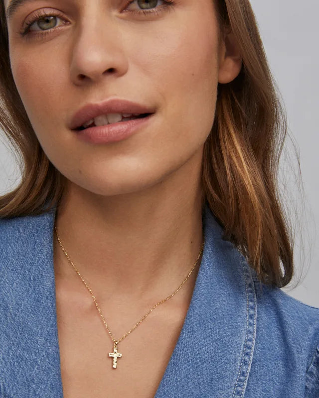 KS Cross Pendant Necklace