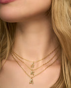 KS Crystal Letter K Necklace