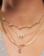 KS Crystal Letter S Necklace