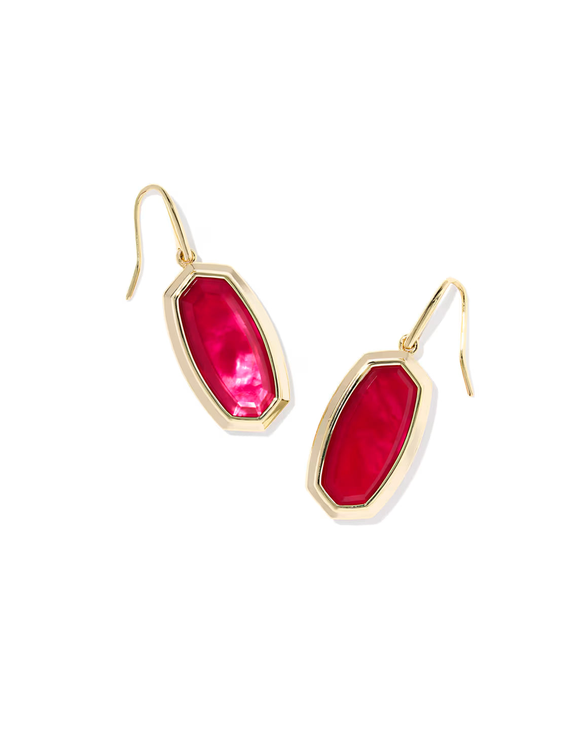 KS Dani Bezel Drop Earrings