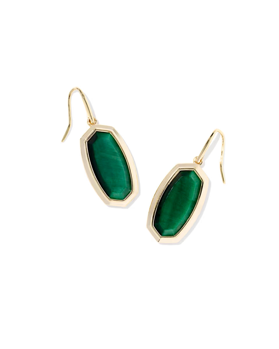KS Dani Bezel Drop Earrings