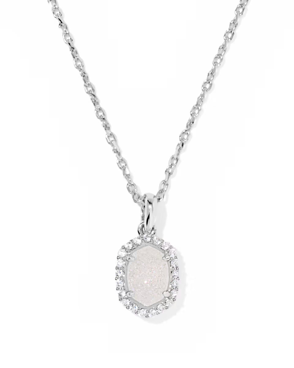 KS Daphne Crystal Frame Short Pendant Necklace