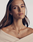 KS Daphne Crystal Frame Toggle Necklace