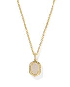 KS Daphne Pave Frame Short Pendant Necklace