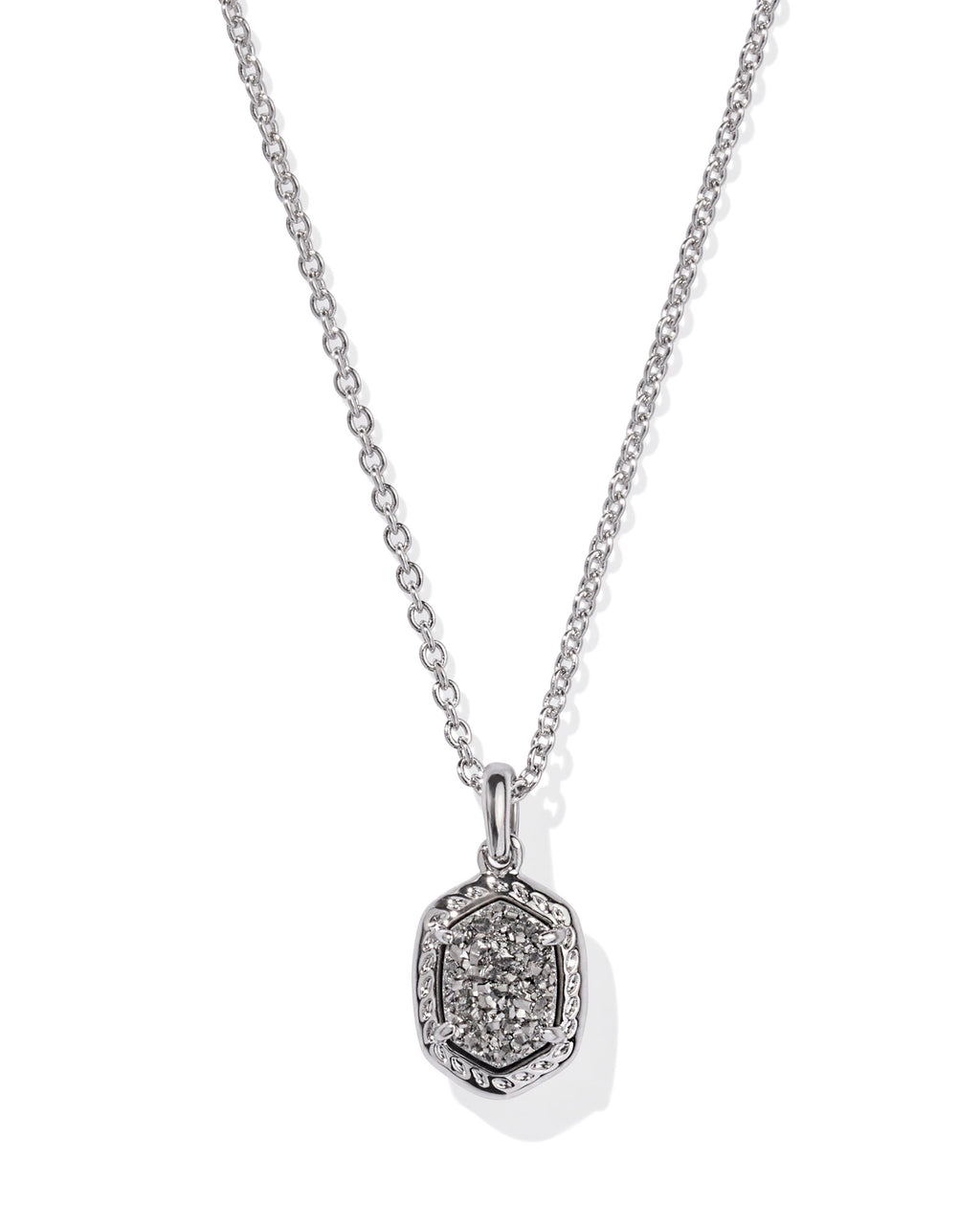 KS Daphne Pave Frame Short Pendant Necklace
