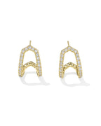 KS Daphne Pave Huggie Earrings