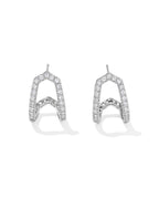 KS Daphne Pave Huggie Earrings
