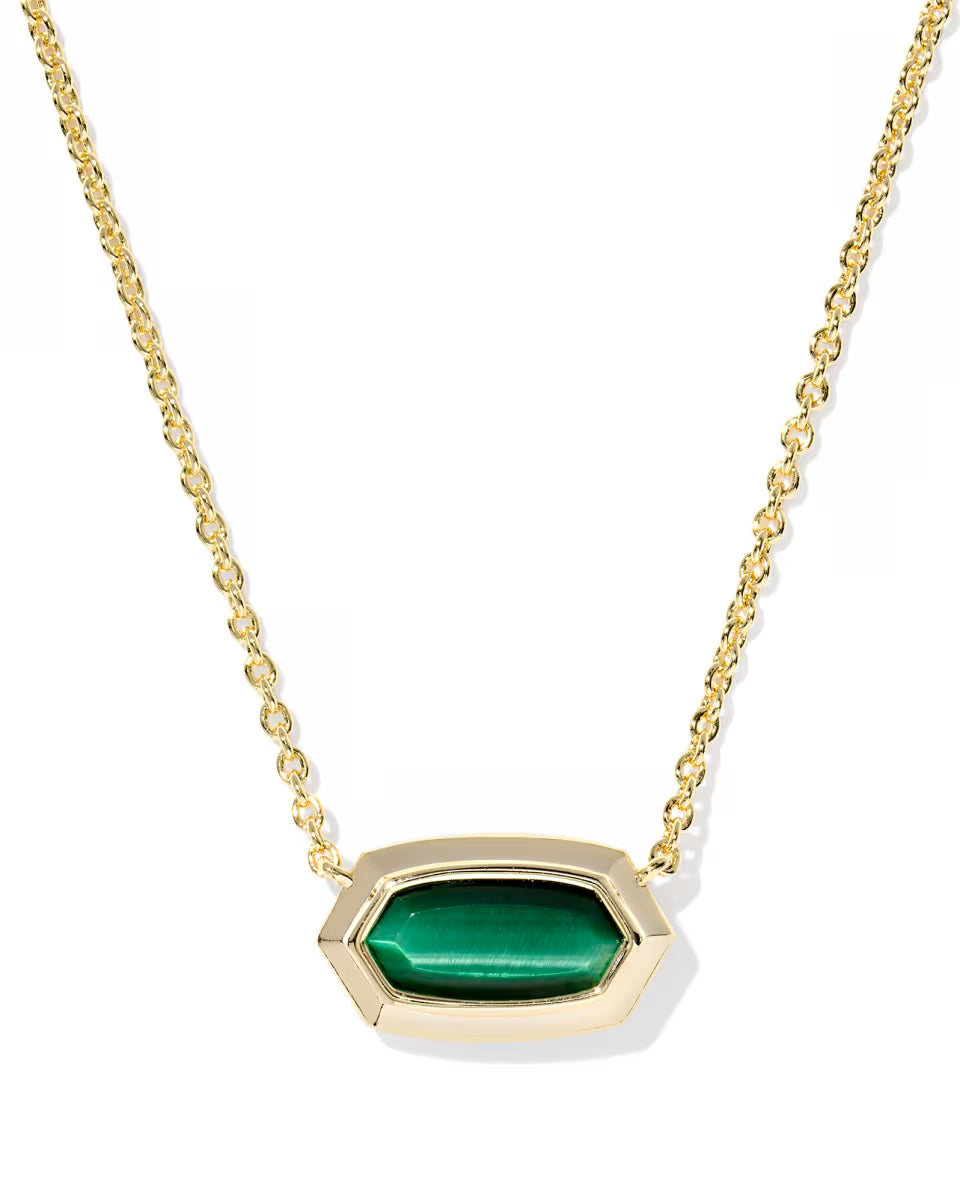 KS Elisa Bezel Short Pendant Necklace
