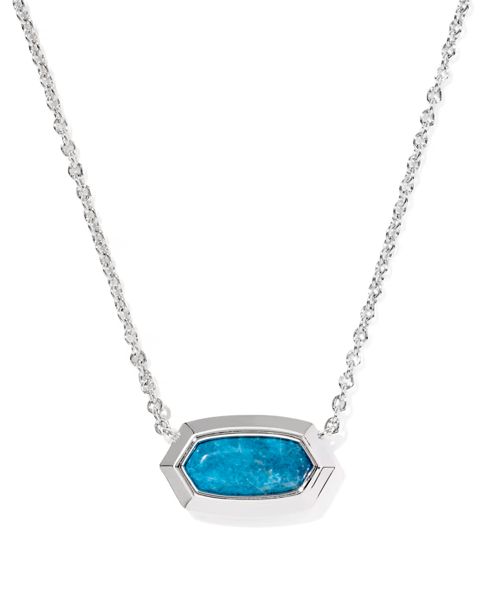 KS Elisa Bezel Short Pendant Necklace