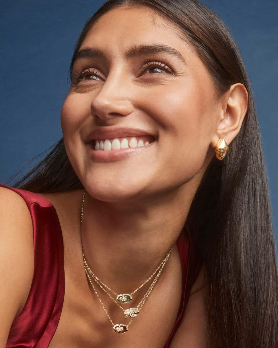 KS Elisa Bow Short Pendant Necklace