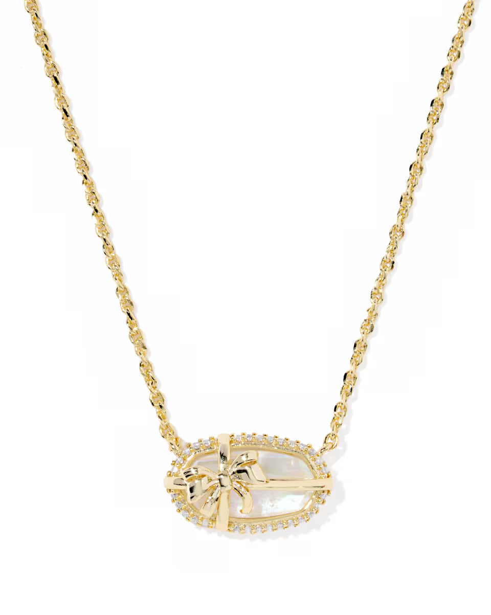 KS Elisa Bow Short Pendant Necklace