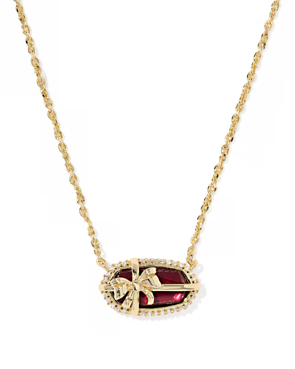 KS Elisa Bow Short Pendant Necklace