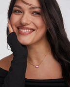 KS Elisa Lattice Frame Short Pendant Necklace