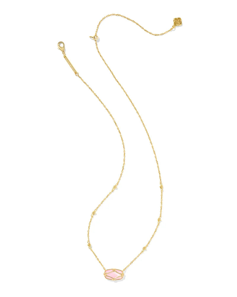 KS Elisa Lattice Frame Short Pendant Necklace