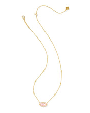 Load image into Gallery viewer, KS Elisa Lattice Frame Short Pendant Necklace
