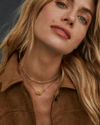 KS Elisa Bamboo Frame Pendant Necklace