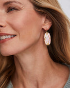 KS Elle Lattice Frame Drop Earrings