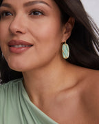 KS Elle Lattice Frame Drop Earrings