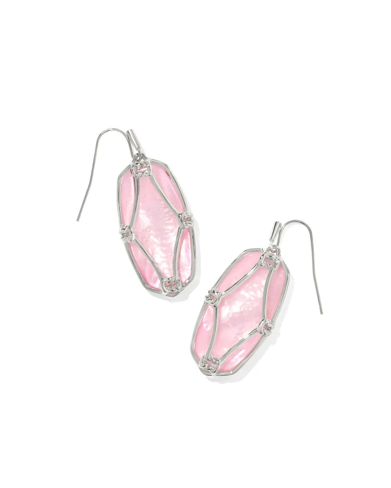 KS Elle Lattice Frame Drop Earrings