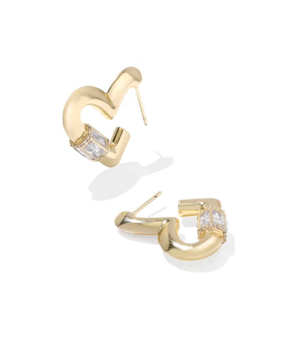 KS Emery Heart Hoop Earrings