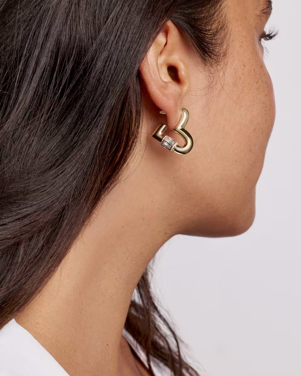 KS Emery Heart Hoop Earrings