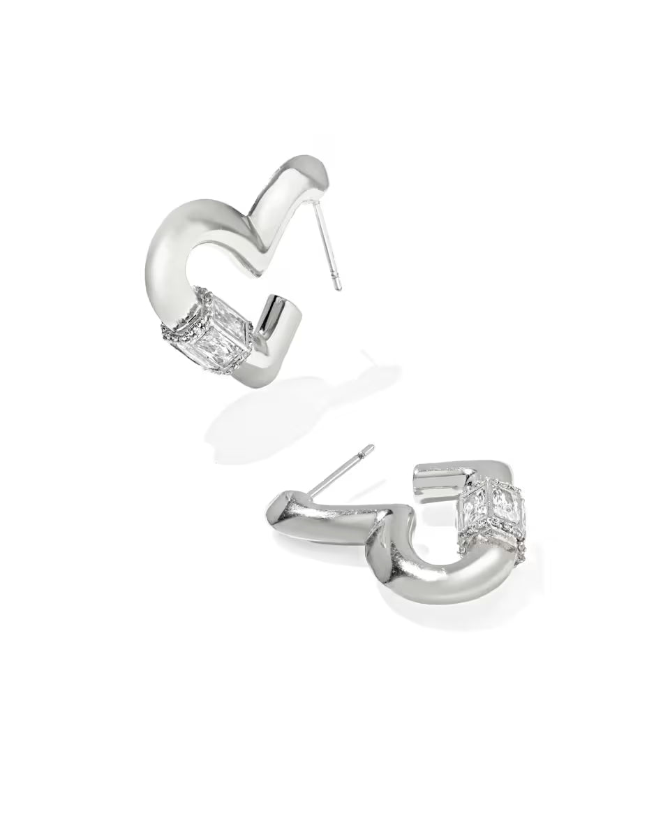 KS Emery Heart Hoop Earrings