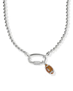 KS Football Metal Strand Necklace