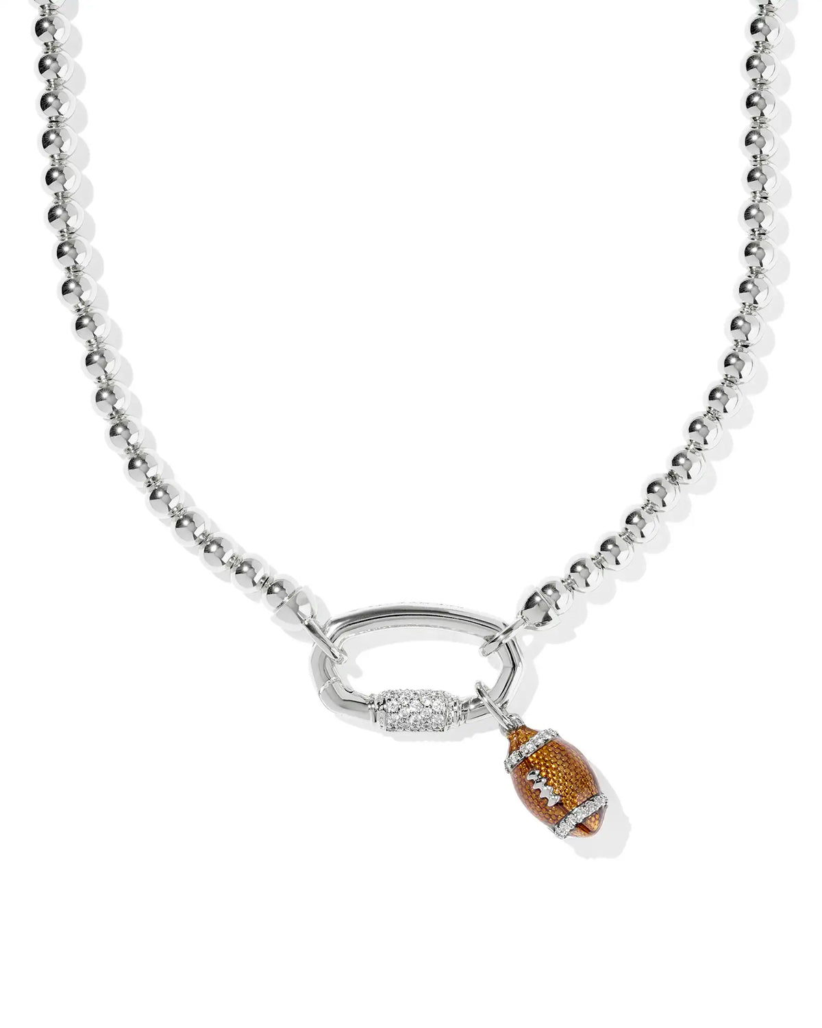 KS Football Metal Strand Necklace