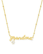 KS Grandma Crystal Short Pendant Necklace