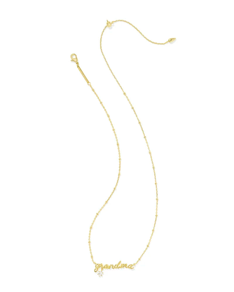 KS Grandma Crystal Short Pendant Necklace