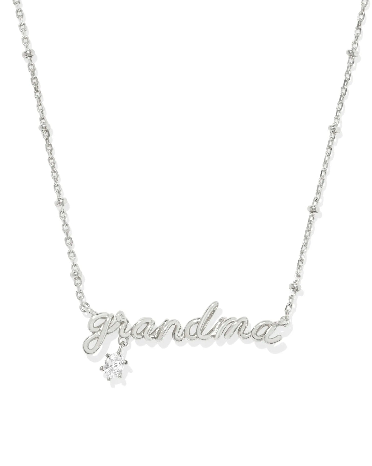 KS Grandma Crystal Short Pendant Necklace